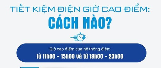 infograpic: Tiết kiệm điện giờ cao điểm bằng cách nào?