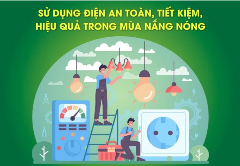 Sử dụng điện hiệu quả, tiết kiệm trong mùa nắng nóng