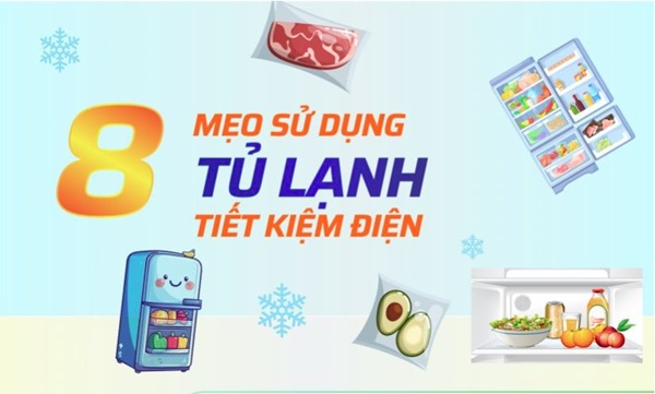 [Infographic] Mẹo sử dụng tủ lạnh tiết kiệm điện
