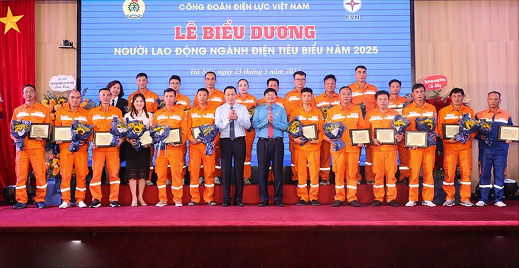 Vinh danh 117 cá nhân xuất sắc trong phong trào thi đua “Lao động giỏi, lao động sáng tạo” của EVN