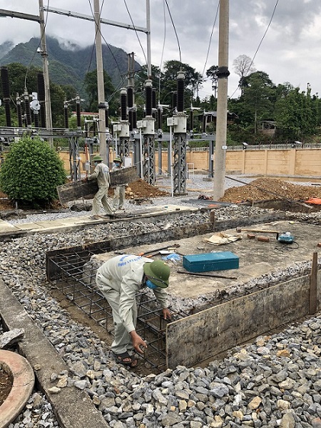 Thi công dự án lắp đặt máy biến áp T2 tại Trạm biến áp 110kV Mường La